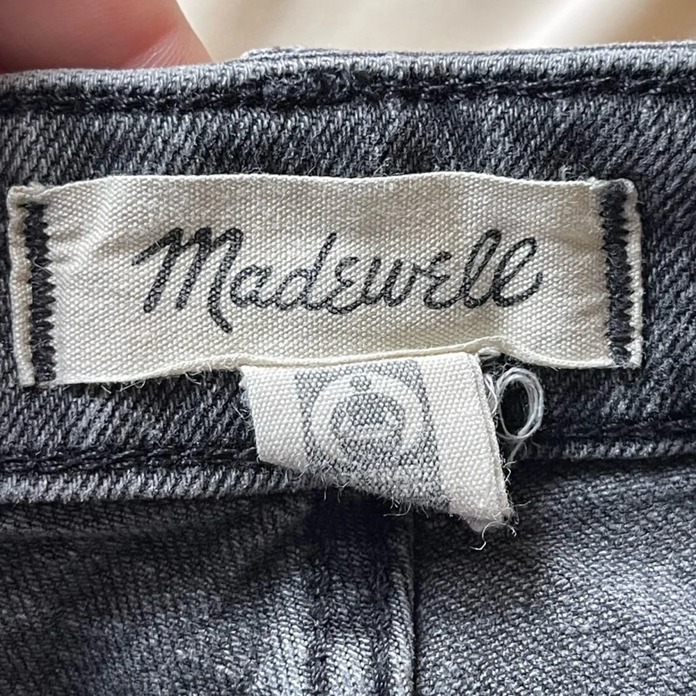 Madewell curvy perfect vintage jean faded black jeans